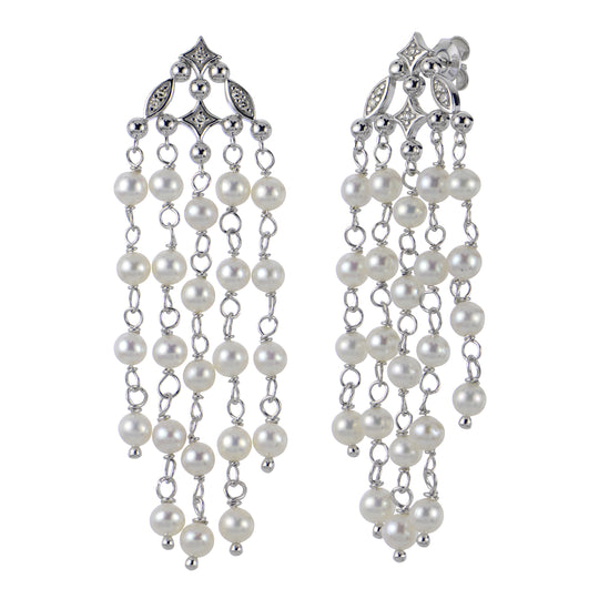 Sterling Silver Freshwater Pearl Earring