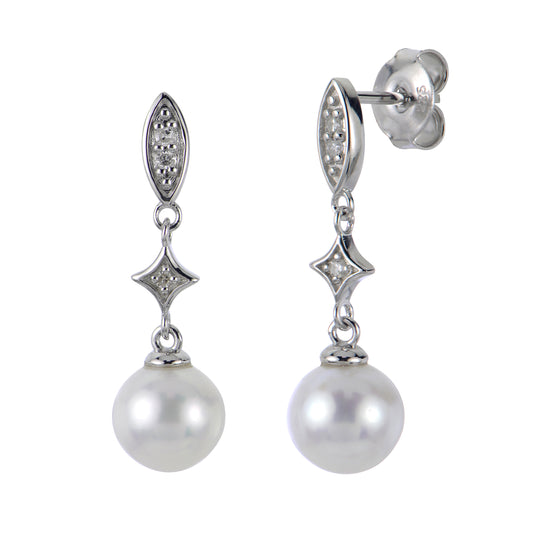 Sterling Silver Freshwater Pearl Earring