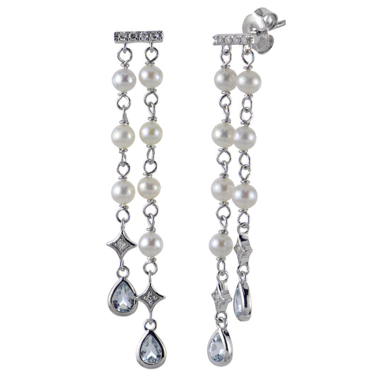 Sterling Silver Freshwater Pearl Earring