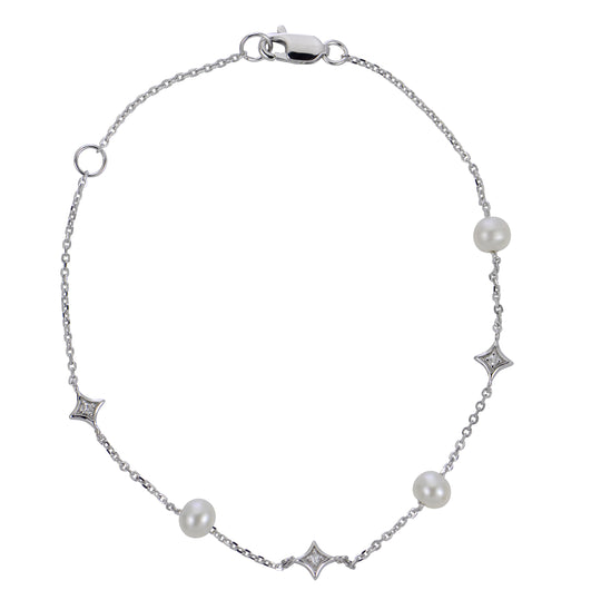 Sterling Silver Freshwater Pearl Bracelet