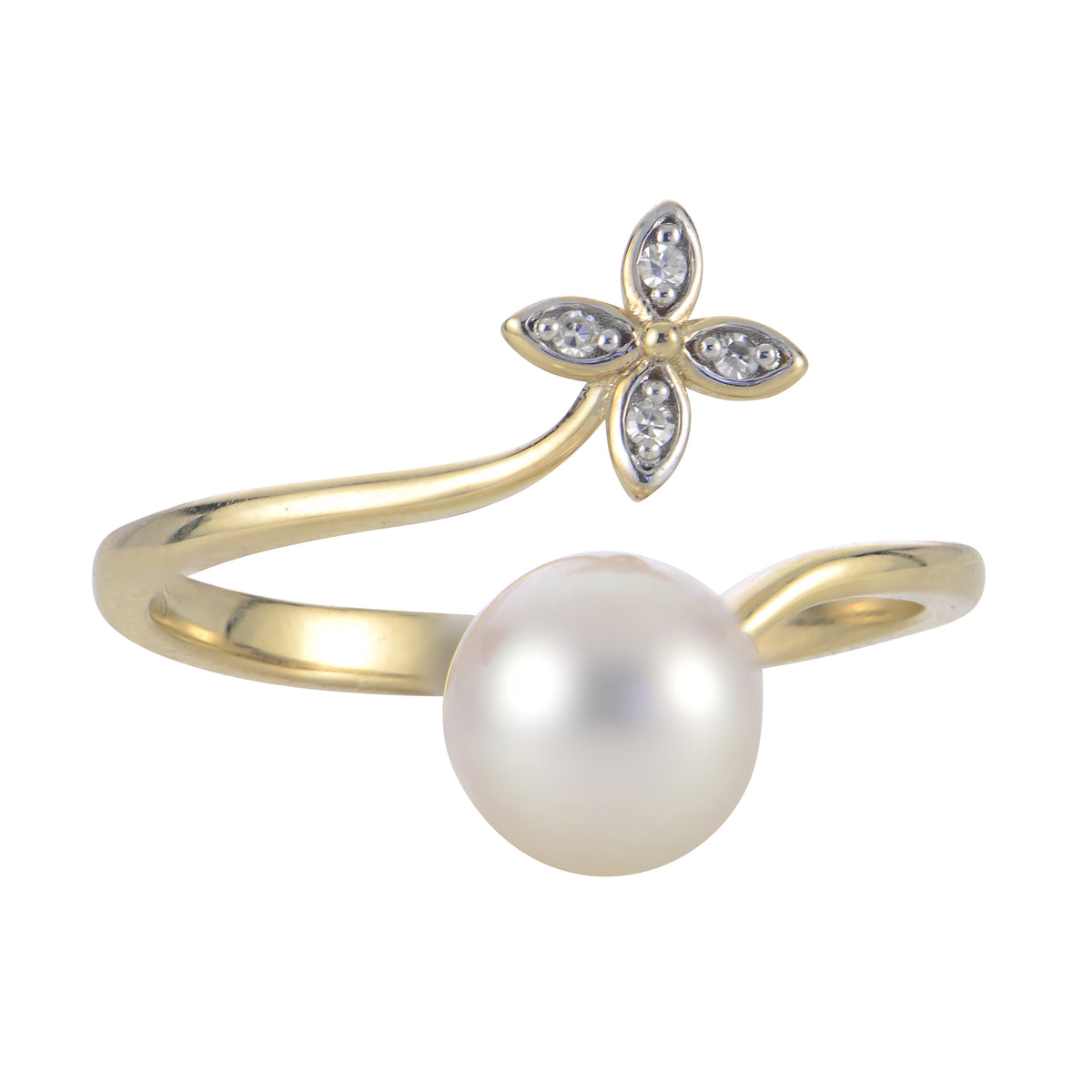 14KT Yellow Gold Freshwater Pearl Ring