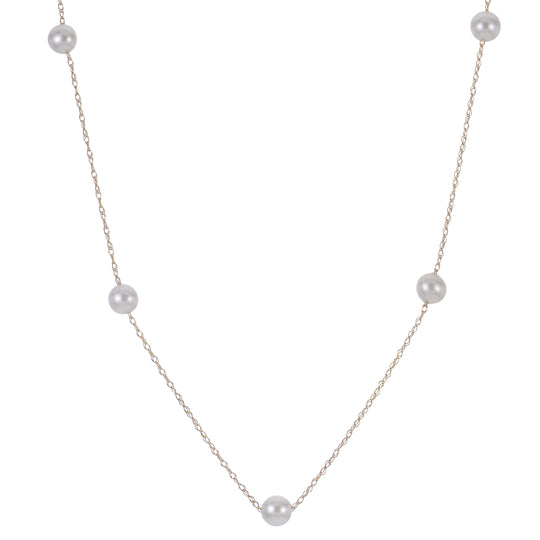 14KT Yellow Gold Freshwater Pearl Necklace