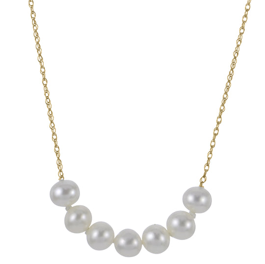 14KT Yellow Gold Freshwater Pearl Necklace