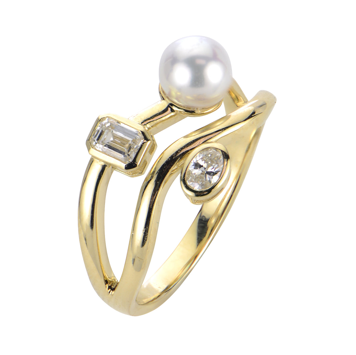 14KT Yellow Gold Freshwater Pearl Ring