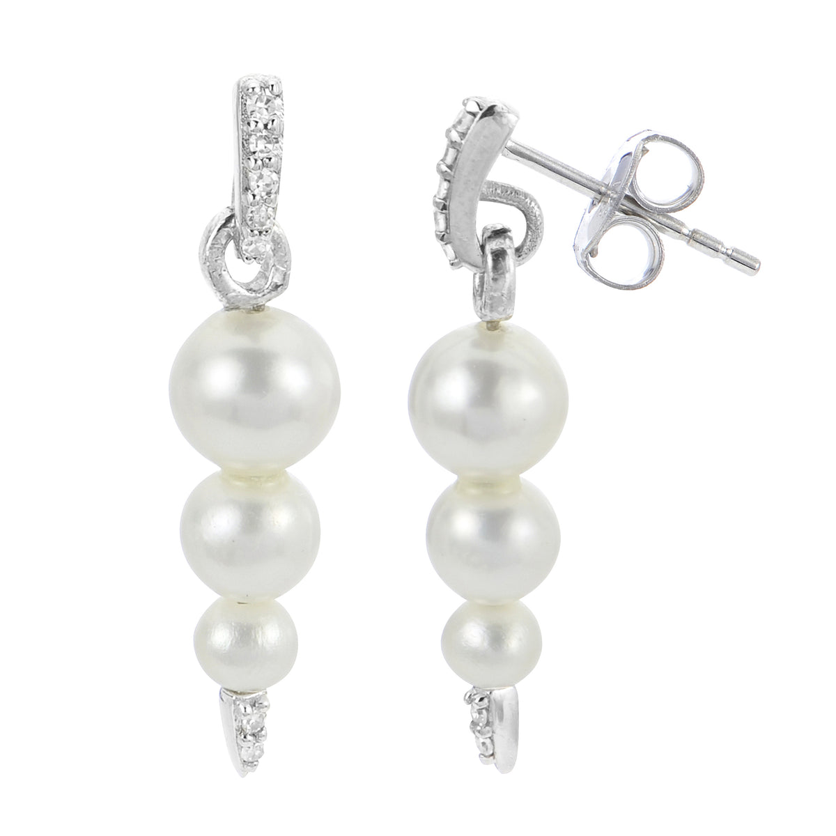 Sterling Silver Freshwater Pearl Earring