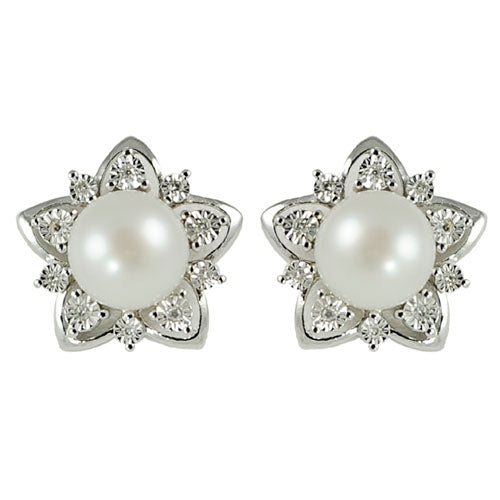 Sterling Silver Freshwater Earring