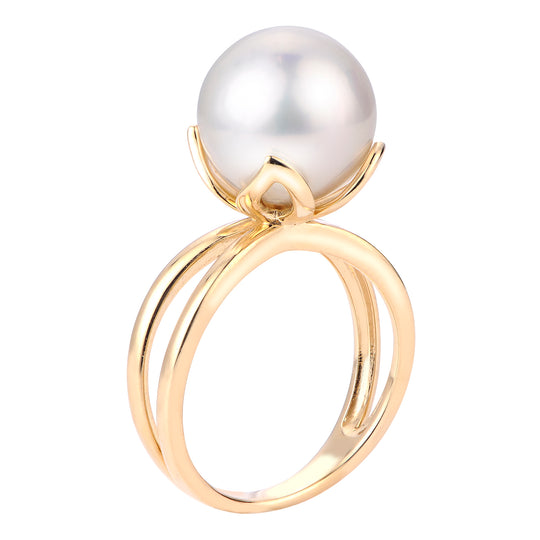 14KT Yellow Gold Freshwater Pearl Ring