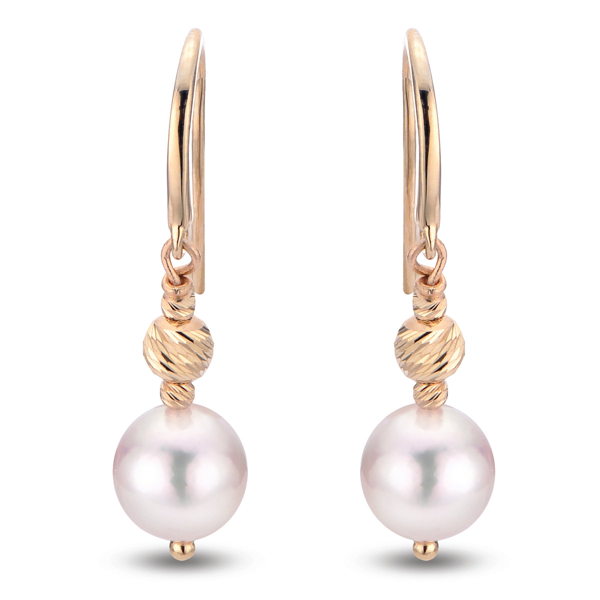 14KT Yellow Gold Akoya Pearl Earring