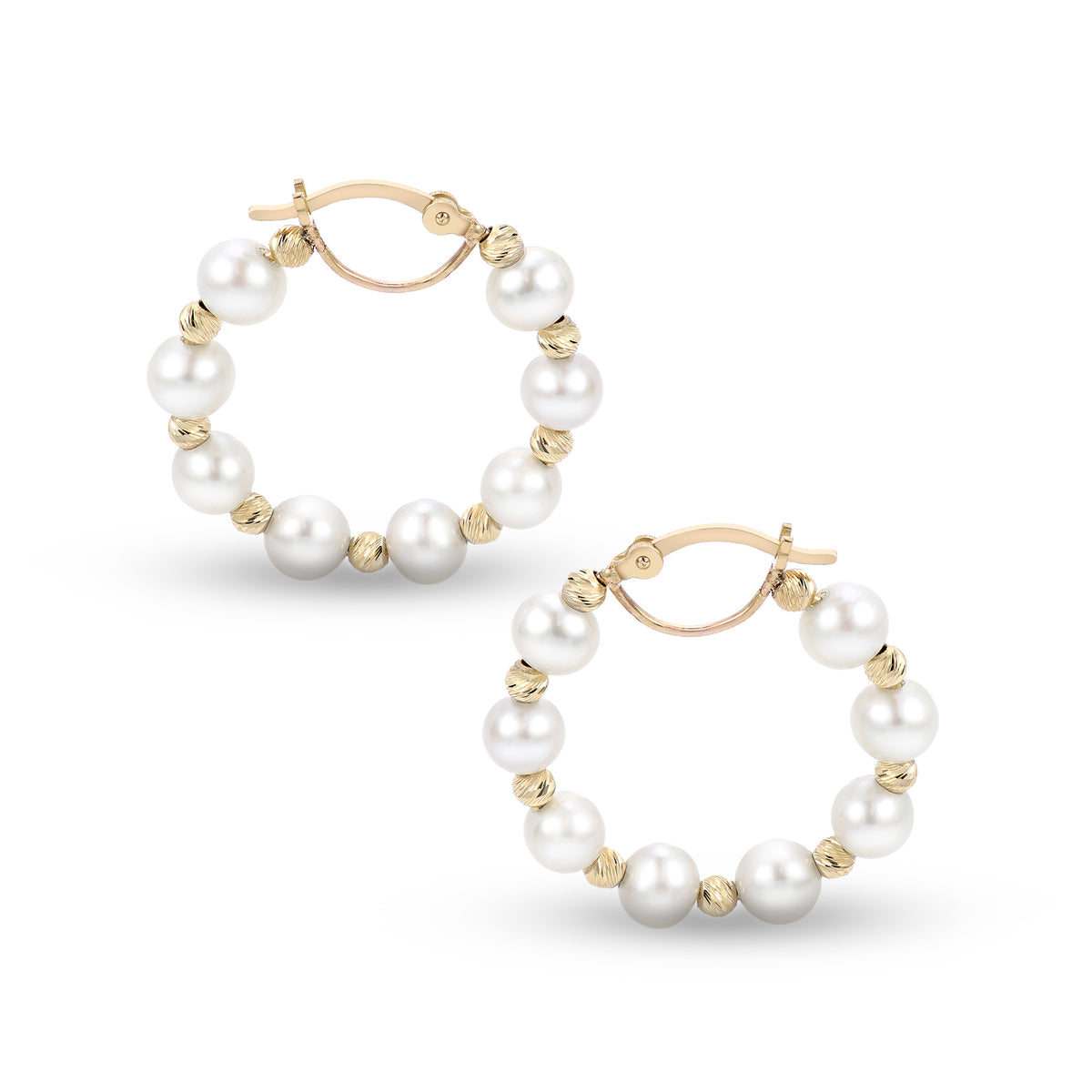 14KT Yellow Gold Freshwater Pearl Earring