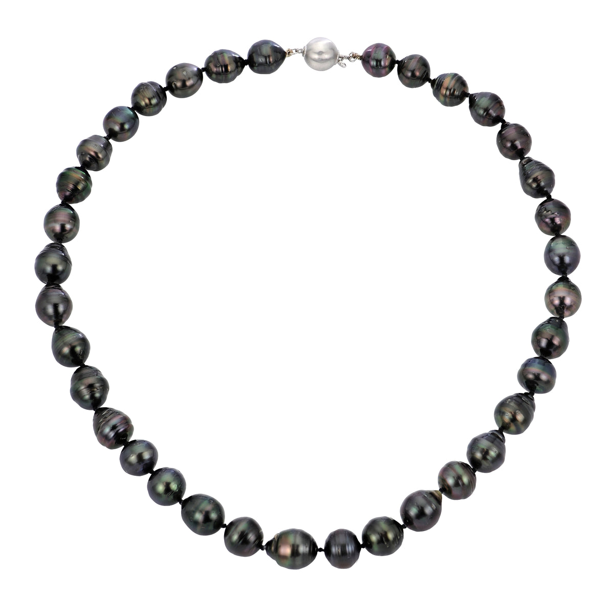 14KT White Gold Tahitian Pearl Necklace