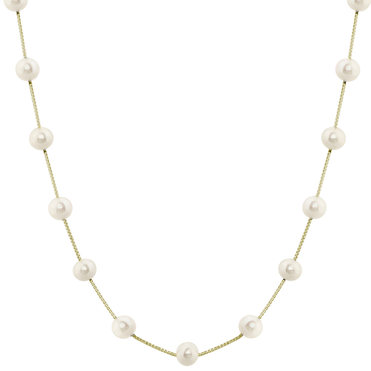 14KT Yellow Gold Freshwater Pearl Necklace