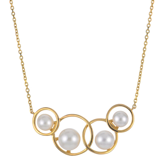 14KT Yellow Gold Freshwater Pearl Necklace