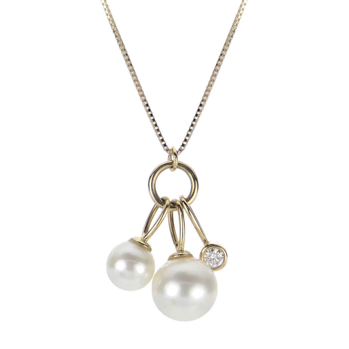 14KT Yellow Gold Freshwater Pearl Pendant