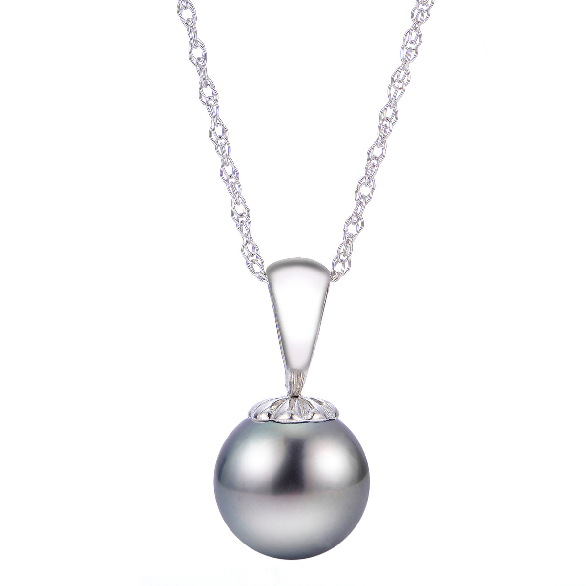 14KT Tahitian Pearl Pendant (Select Quality, Size & Gold Color)